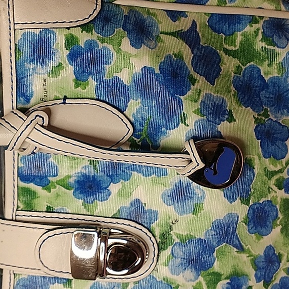 Dooney and Bourke Satchel Bag Blue Floral 💙💙💙 - Picture 3 of 11